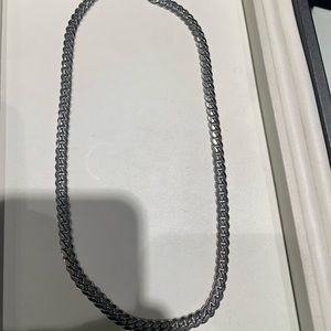 7mm 20" Miami Cuban Link Chain - 925 Sterling Silver